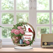 Load image into Gallery viewer, Flower Fairy-Single Side Drill-Acrylic Diamond Desktop Ornament