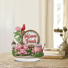 Load image into Gallery viewer, Flower Fairy-Single Side Drill-Acrylic Diamond Desktop Ornament