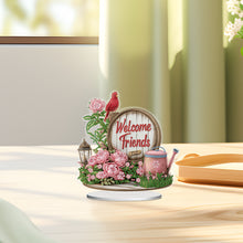 Load image into Gallery viewer, Flower Fairy-Single Side Drill-Acrylic Diamond Desktop Ornament