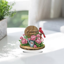 Load image into Gallery viewer, Flower Fairy-Single Side Drill-Acrylic Diamond Desktop Ornament