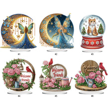 Load image into Gallery viewer, Flower Fairy-Single Side Drill-Acrylic Diamond Desktop Ornament