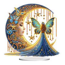Load image into Gallery viewer, Flower Fairy-Single Side Drill-Acrylic Diamond Desktop Ornament