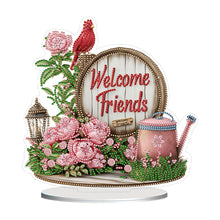 Load image into Gallery viewer, Flower Fairy-Single Side Drill-Acrylic Diamond Desktop Ornament