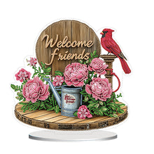 Load image into Gallery viewer, Flower Fairy-Single Side Drill-Acrylic Diamond Desktop Ornament