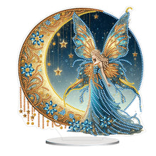 Load image into Gallery viewer, Flower Fairy-Single Side Drill-Acrylic Diamond Desktop Ornament