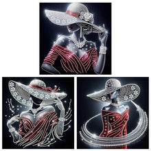 Load image into Gallery viewer, Lady-Partial Special Diamond Painting-40x40cm