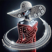 Load image into Gallery viewer, Lady-Partial Special Diamond Painting-40x40cm