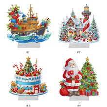 Load image into Gallery viewer, Christmas-Single Side Drill-Acrylic Diamond Desktop Ornament