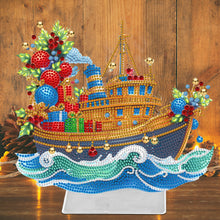 Load image into Gallery viewer, Christmas-Single Side Drill-Acrylic Diamond Desktop Ornament