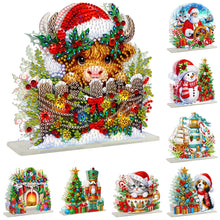 Load image into Gallery viewer, Christmas-Double Sided Drill-Acrylic Towel Storage Rack