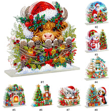 Load image into Gallery viewer, Christmas-Double Sided Drill-Acrylic Towel Storage Rack