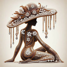 Load image into Gallery viewer, Lady-Partial Special Diamond Painting-40x40cm