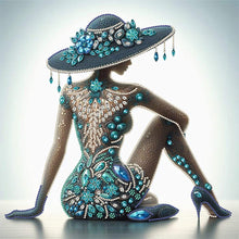 Load image into Gallery viewer, Lady-Partial Special Diamond Painting-40x40cm