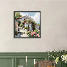 Load image into Gallery viewer, Flowers-Full Round Diamond Painting-40x40cm