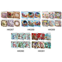 Load image into Gallery viewer, 6Pcs/Set Christmas-Diamond Greeting Cards