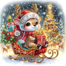 Load image into Gallery viewer, Christmas Cat-Partial Special Diamond Painting-30x30cm