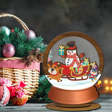 Load image into Gallery viewer, Christmas-Double-Sided Drill-Wooden Diamond Desktop Ornament