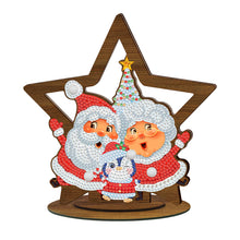 Load image into Gallery viewer, Christmas-Double-Sided Drill-Wooden Diamond Desktop Ornament