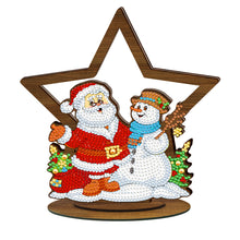 Load image into Gallery viewer, Christmas-Double-Sided Drill-Wooden Diamond Desktop Ornament