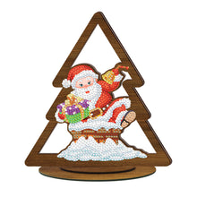 Load image into Gallery viewer, Christmas-Double-Sided Drill-Wooden Diamond Desktop Ornament