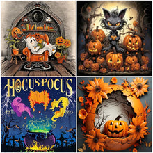 Load image into Gallery viewer, Halloween-Full Round Diamond Painting-30x30cm