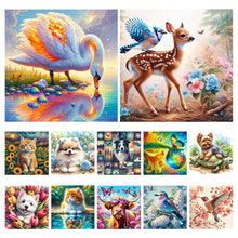 Load image into Gallery viewer, Hummingbirds And Plum Blossoms-Full Round Diamond Painting-30x30cm