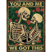 Load image into Gallery viewer, Skull Tarot-Full Round Diamond Painting-30x40cm