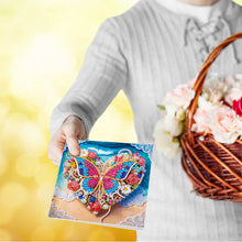 Load image into Gallery viewer, 6Pcs/Set Dress Girl Series-Diamond Greeting Cards