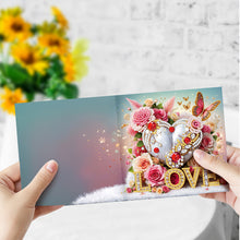 Load image into Gallery viewer, 6Pcs/Set Dress Girl Series-Diamond Greeting Cards