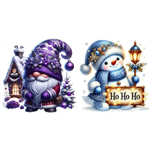 Load image into Gallery viewer, Christmas Snowman-Full Round Diamond Painting-30x30cm