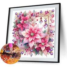 Load image into Gallery viewer, Pink Xmas Flower-Partial Special Diamond Painting-30x30cm