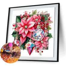 Load image into Gallery viewer, Crystal Xmas Flower-Partial Special Diamond Painting-30x30cm