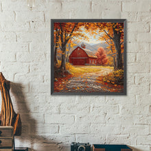 Load image into Gallery viewer, Autumn Scene-Full Round Diamond Painting-40x40cm-1521198
