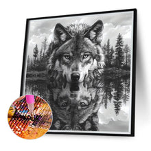 Load image into Gallery viewer, Wolf-Full Round Diamond Painting-40x40cm-1523314