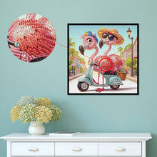 Load image into Gallery viewer, Flamingo-Partial Special Diamond Painting-30x30cm