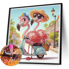 Load image into Gallery viewer, Flamingo-Partial Special Diamond Painting-30x30cm