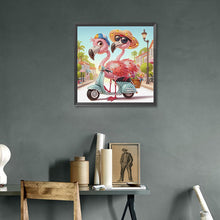 Load image into Gallery viewer, Flamingo-Partial Special Diamond Painting-30x30cm