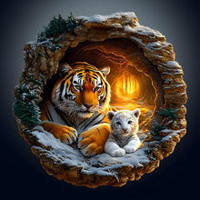 Load image into Gallery viewer, Paper Sculpture Cat-Full Round Diamond Painting-30x30cm
