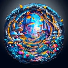 Load image into Gallery viewer, Dark Art Village-Full Round Diamond Painting-30x30cm