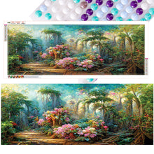 Load image into Gallery viewer, Woods Scenery-Full Round Diamond Painting-100x40cm-Large Size