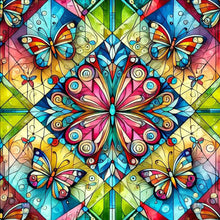 Load image into Gallery viewer, Butterfly Mandala-Full Round Diamond Painting-40x40cm