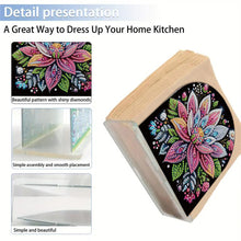 Load image into Gallery viewer, Flowers-Diamond Painting Napkin Rack