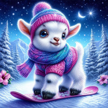 Load image into Gallery viewer, Winter Owl-Full Round Diamond Painting-30x30cm