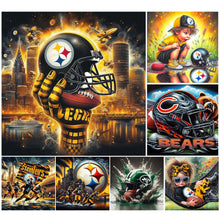 Load image into Gallery viewer, Chicago Bear-Full Round Diamond Painting-40x40cm