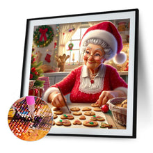 Load image into Gallery viewer, Grandma Making Cookies-Full Round Diamond Painting-30x30cm-1535092