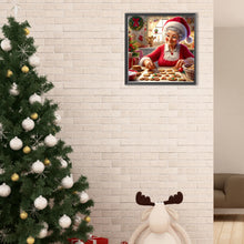 Load image into Gallery viewer, Grandma Making Cookies-Full Round Diamond Painting-30x30cm-1535092