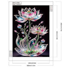 Load image into Gallery viewer, Lotus-Partial Special Diamond Painting-30x40cm