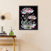Load image into Gallery viewer, Lotus-Partial Special Diamond Painting-30x40cm