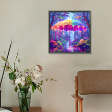 Load image into Gallery viewer, Colorful Umbrella In The Forest-Full Round Diamond Painting-30x30cm-1537067