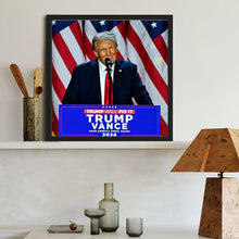 Load image into Gallery viewer, Trump-Full Round Diamond Painting-40x40cm-1537733